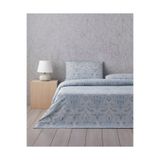 English Home Boho Chic Pamuk Çift Kişilik Çarşaflı Nevresim Takımı 200X220 cm Mavi
