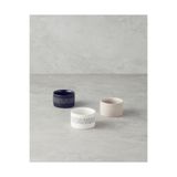 English Home Bona Stoneware 3'lü Çerezlik 6,5 cm Siyah-Beyaz-Bej