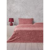 English Home Bordo Yatak Örtüsü Jardin Belle Çift Kişilik 200x220B