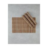 English Home Breeze Bambu 4'lü Amerikan Servis 30x45 cm Siyah-Krem