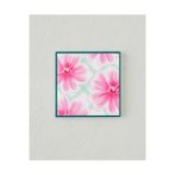 English Home Bright Floral Seramik Bardak Altlığı 11x11 cm Pembe