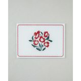 English Home Bright Parade Cam Kesme Tahtası 25x35 cm Kırmızı - Beyaz Malzeme Özellikleri ile