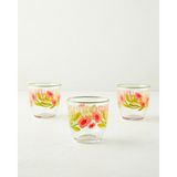 English Home Bright Petals Cam 3'lü Bardak 290 ml Renkli - Açık Pembe - Sarı