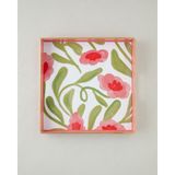 English Home Bright Petals Tepsi 35x35 cm Renkli - 001-Renkli
