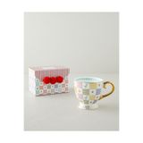 English Home Bright Vionna New Bone China Kupa 460 ml Pembe-Kırmızı-Turuncu