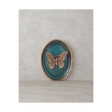 English Home Butterfly Polyresin Duvar Aksesuarı Lacivert