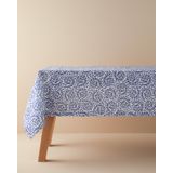 English Home Carnival Floral Polyester Masa Örtüsü Mavi