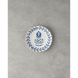 English Home Carnival Tulip Bone Porselen Pasta Tabağı 20 cm Lacivert-Beyaz