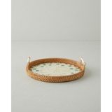 English Home Celina Rattan Tepsi 28 cm Kahverengi