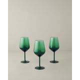 English Home Christmas Cam 3'lü Kadeh 490 ml Yeşil