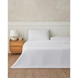 English Home Clair Voile Çift Kişilik Çarşaflı Yatak Örtülü Nevresim Takımı 200X220 cm Gümüş - 200 x 220 cm