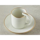 English Home Classy Porselen Kahve Fincan Takımı 12 Parça 6 Kişilik Gold - Altın