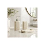 English Home Clave Polyresin 3’Lü Banyo Seti Bej