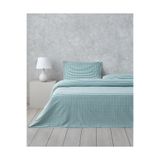 English Home Clouded Grid İpliği Boyalı Çift Kişilik Çarşaflı Nevresim Takımı 200x220 cm Koyu Yeşil