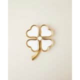 English Home Clover Polyresin Duvar Aksesuarı 15X21 cm Gold - Koyu Gold