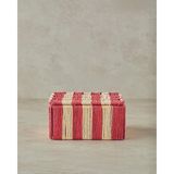 English Home Colorful Striped Kağıt Ip Dekoratif Kutu 18X18X8CM Kırmızı - 001-Renkli