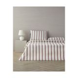 English Home Cool Stripe İpliği Boyalı Çift Kişilik Nevresim Takımı 200x220 cm Bordo-Yeşil