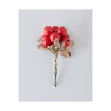 English Home Crabapple Branch Tek Dal Yapay Çiçek 21 cm Kırmızı