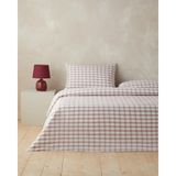 English Home Crispcheck Ipliği Boyalı Çift Kişilik Çarşaflı Nevresim Takımı 200X220 cm Turuncu - 200 x 220 cm