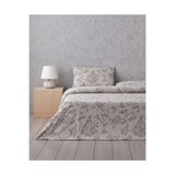English Home Curioleaf Pamuk Çift Kişilik Çarşaflı Nevresim Takımı 200x220 cm Bej