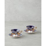 English Home Dahlia New Bone China 4 Parça 2 Kişilik Kahve Fincan Takımı 90 ml Renkli - 2 Adet