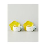 English Home Daylora Dolomite 4 Parça 2 Kişilik Kahve Fincan Takımı 100 ml Sarı - Mavi