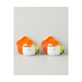 English Home Daylora Dolomite 4 Parça 2 Kişilik Kahve Fincan Takımı 100 ml Turuncu-Sarı