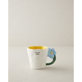 English Home Daylora Dolomite Kupa 415 ml Mavi - Sarı Renkli 1 Parça Şık Tasarım