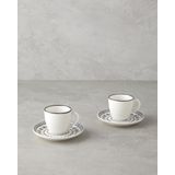 English Home Deco Bone Porselen 4 Parça 2 Kişilik Kahve Fincan Takımı 90 ml Siyah