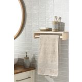 English Home Deluxe Pamuklu Low Twist Bej 50x90 cm Yüz Havlusu