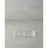 English Home Diamond Cam Kayık Tabak 26X15 cm Şeffaf - 26 x 15 cm