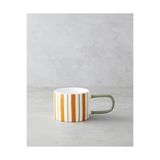 English Home Dreamline New Bone China Kupa 290 ml Koyu Yeşil-Turuncu