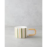 English Home Dreamline New Bone China Kupa 290 ml Yeşil-Turuncu - Açık Yeşil