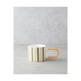 English Home Dreamline New Bone China Kupa 290 ml Yeşil-Turuncu