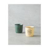 English Home Enjoy the Moment Bone Porselen 2’li Espresso Fincan 90 ml Yeşil-Sarı