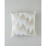 English Home Everfest Varak Baskılı Kırlent Kılıfı 45X45 cm Ekru