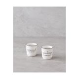 English Home Fabulous Bone Porselen 2’li Espresso Fincan 90 ml Beyaz