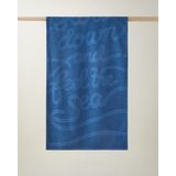 English Home Feel The Sea Pamuk Plaj Havlusu 70X140 cm Indigo Renkli Ek Özelliklerle Rahat Kullanım - İndigo