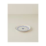 English Home Fiesta Talavera Porselen Pasta Tabağı 21 cm Beyaz - Lacivert