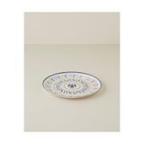 English Home Fiesta Talavera Porselen Servis Tabağı 26 cm Beyaz - Lacivert