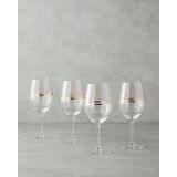 English Home Fiore Cam 4'lü Kadeh 540 Ml Açık Pembe