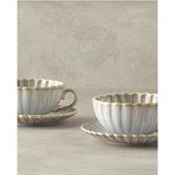 English Home Fiore New Bone China 4 Parça 2 Kişilik Çay Fincan Takımı - 2 Adet - 220 ml