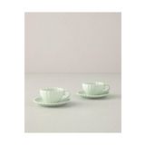 English Home Fiore New Bone China Kahve Fincan Takımı 4 Parça 2 Kişilik Mint