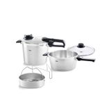 English Home Fissler27999 Fissler Vitavit Premium Düdüklü Tencere Seti 6 + 3,5 L Mat