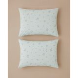 English Home Floral Breeze Kolay Ütülenir 2'li Yastık Kılıfı 50X70 cm Yeşil - Yeşili