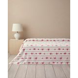 English Home Flower Line Tek Kişilik Pike Pembe