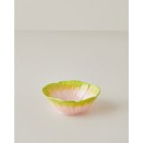 English Home Flowerella 11 cm Pembe - Yeşil Dolomite Çerezlik, Sofra için Estetik ve Fonksiyonel Seçim