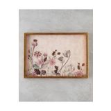 English Home Flowery Dekoratif Tepsi 30X42 cm Krem