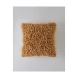 English Home Fluffy Pelüş Kırlent Kılıfı 45x45 cm Açık Kahverengi