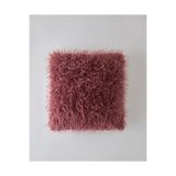 English Home Fluffy Pelüş Kırlent Kılıfı 45x45 cm Vişne